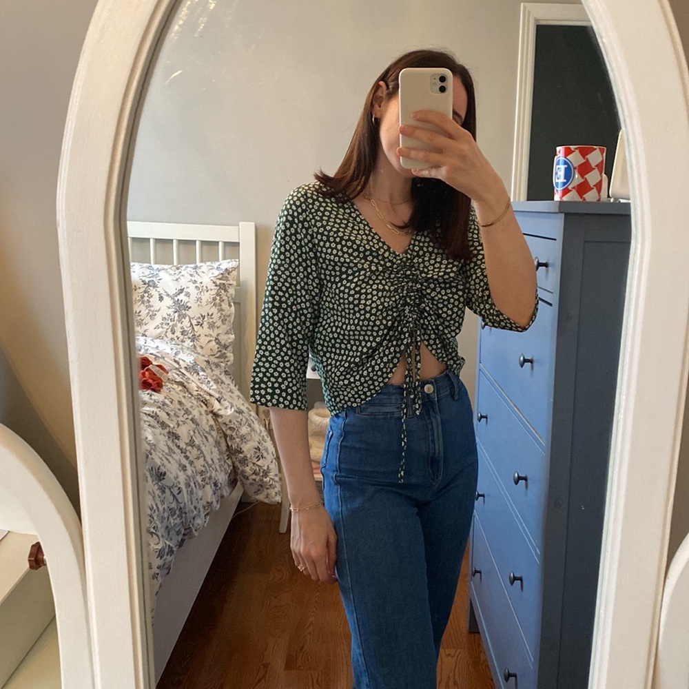 Green summer top